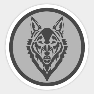 Wolf head unique Sticker